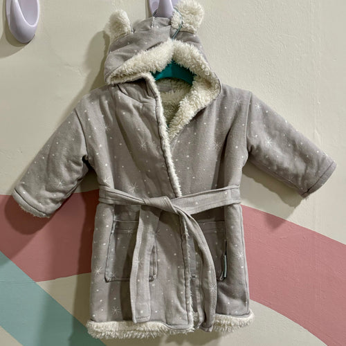 Hooded Robe, 0-12m // Indigo Baby
