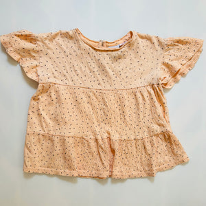 Oversized Flutter-Sleeve Tee, 18-24m // Zara