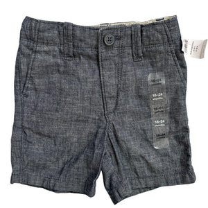 NEW Chambray Shorts, 18-24m // Gap