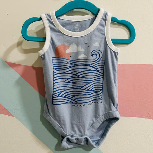 Organic Tank Onesie, 3-6m // Gap