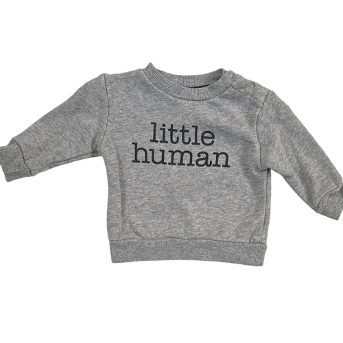 Organic Cotton Little Human Sweatshirt, 0-3m // The Littlest