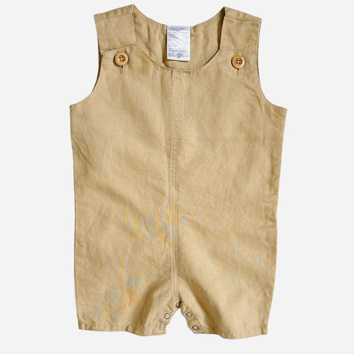 Linen Blend Romper, 3-6m // Beba Bean (Canada)