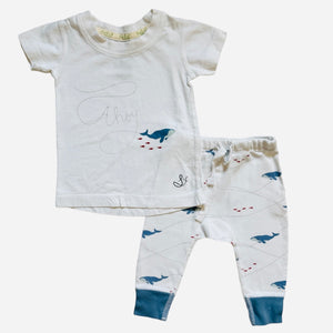 Organic Pants & Tee, 0-3m // Sapling