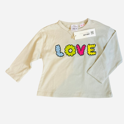 NEW Long Sleeve Tee, 9-12m // Zara