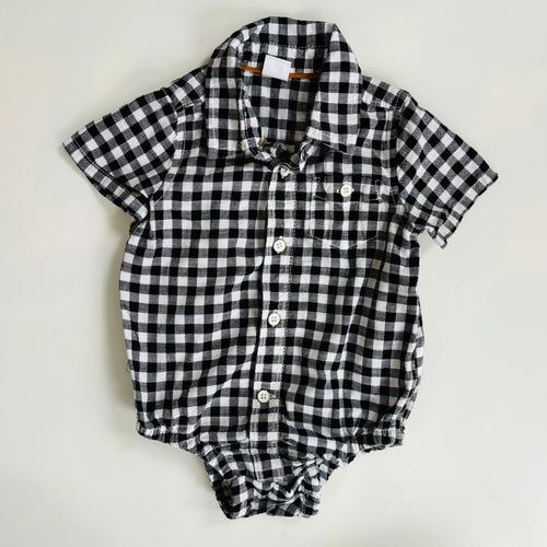 Plaid Bodysuit, 6-12m // Gap