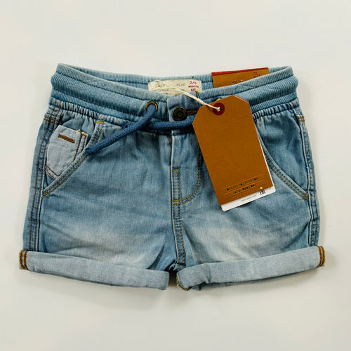 NEW Soft Denim Shorts, 3-6m // Zara
