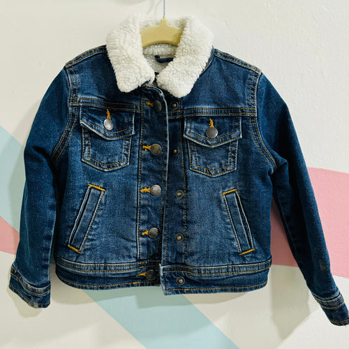 Denim Jacket with Sherpa Lining, 2 years