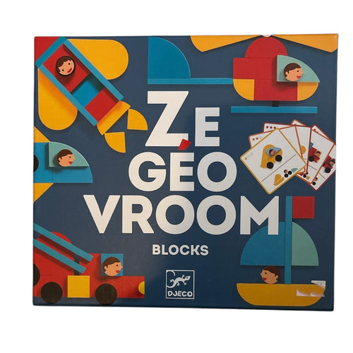 NEW Ze Geo Vroom Blocks, 3+ // Djeco