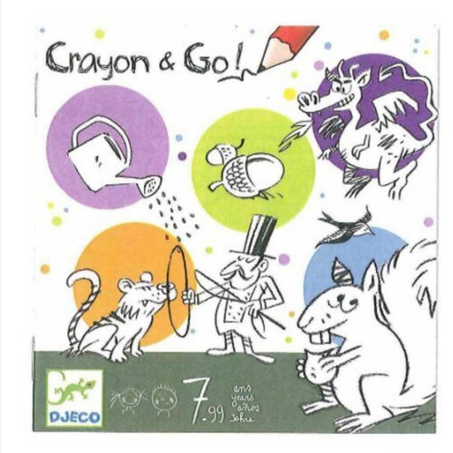 Crayon & Go! Drawing Game, 7+ // Djeco