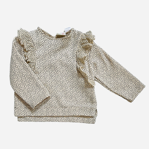 Ruffle Sweatshirt, 6-9m // Zara