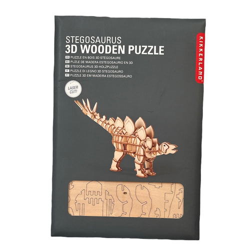 NEW Stegosaurus 3D Wooden Puzzle, 14+