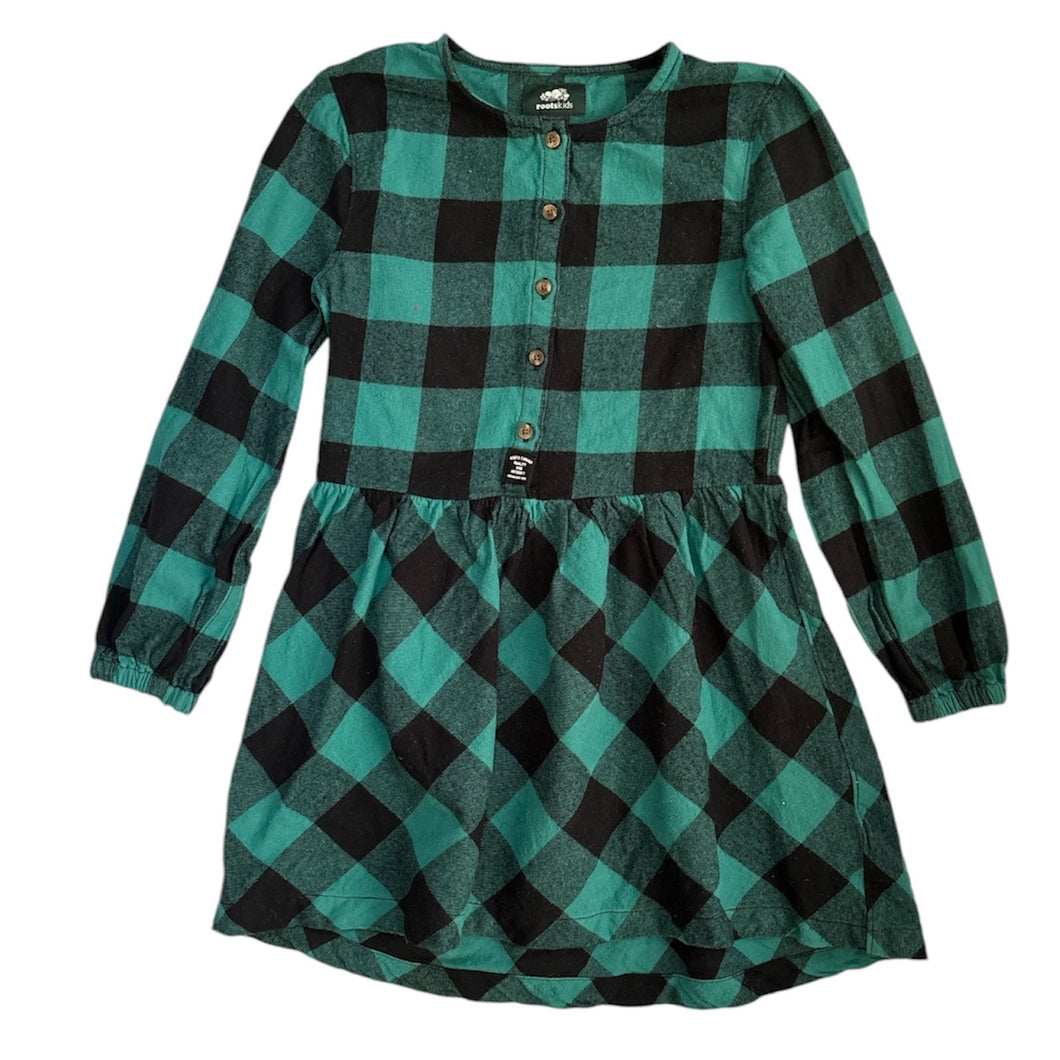 Flannel Dress, 5-6 years // Roots