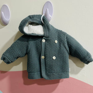 Hooded Cardigan with Flurry Lining, 0-3m // Noppies