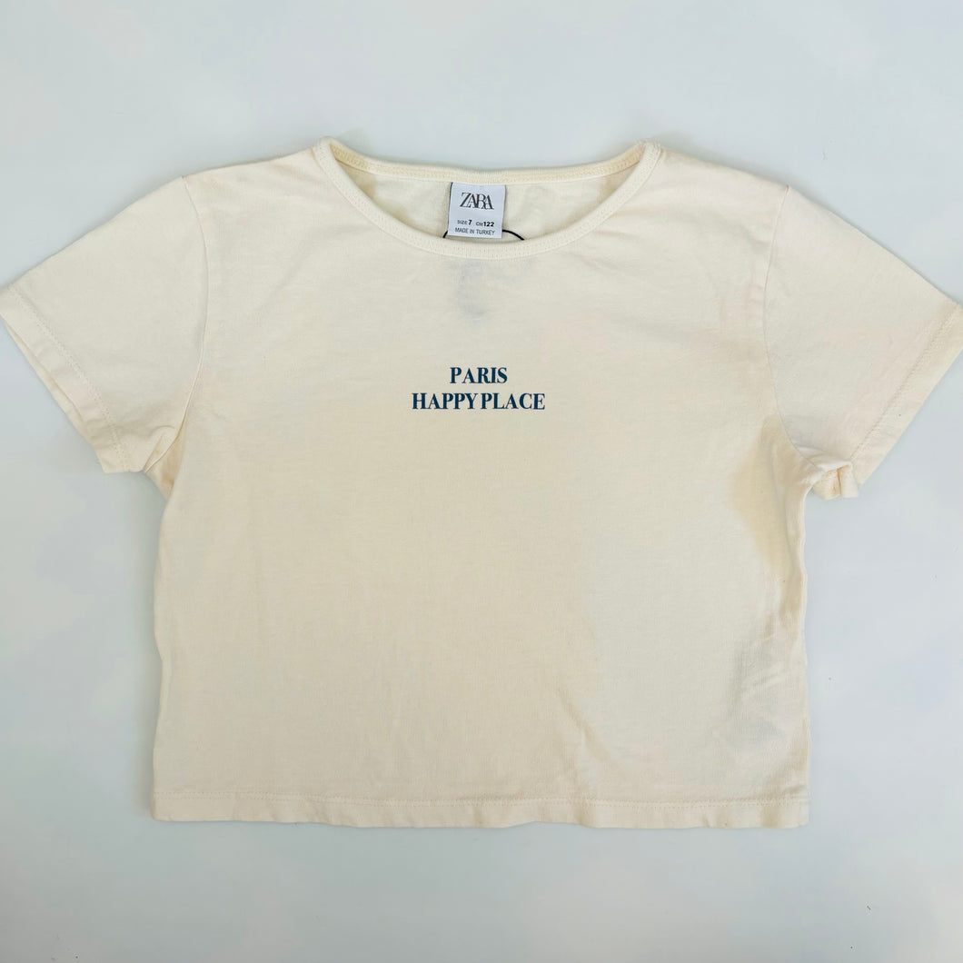 NEW Cropped Paris Tee, 7 years // Zara