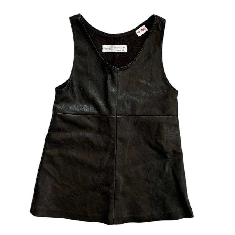 Vegan Leather Dress, 2-3 years // Zara – Kit Preloved