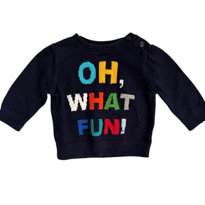 Oh, What fun! Sweater, 3-6m // Gap