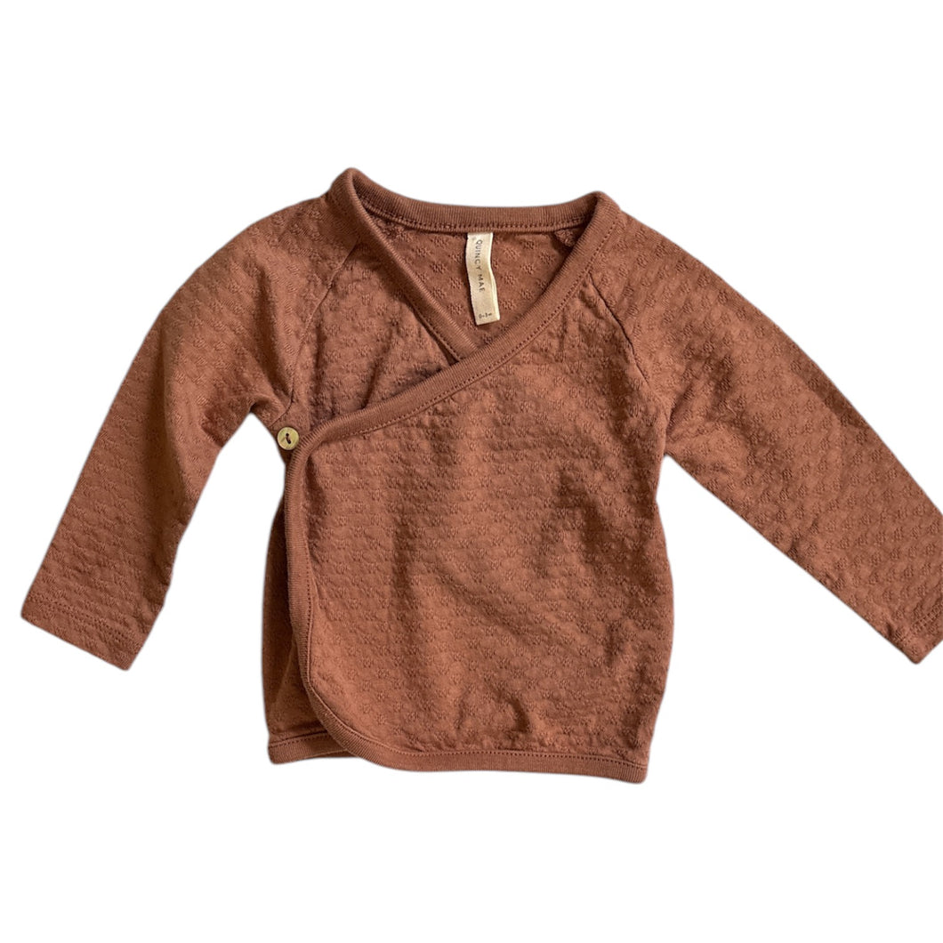 Organic Wrap Top, 0-3m // Quincy Mae