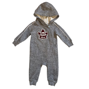 Hooded Romper, 12-18m // Roots