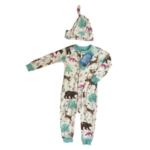NEW Forest Creatures Sleeper & Hat, 12-18m // Hatley