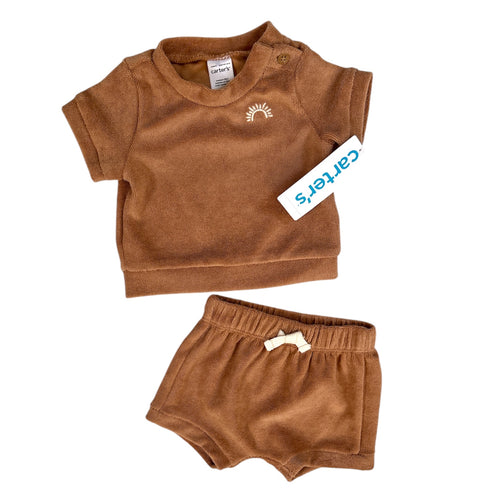 NEW Terry Shorts Set, newborn // Carter’s
