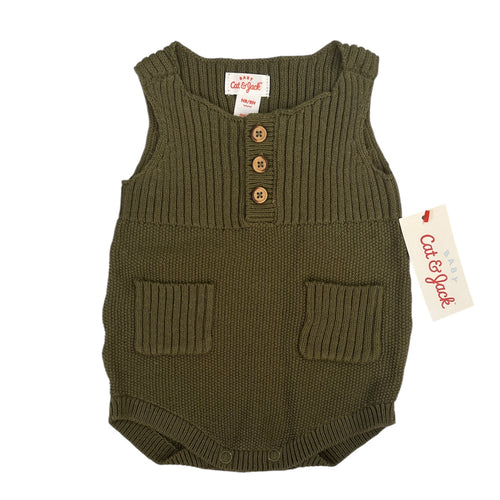 NEW Knit Romper, newborn // Cat & Jack