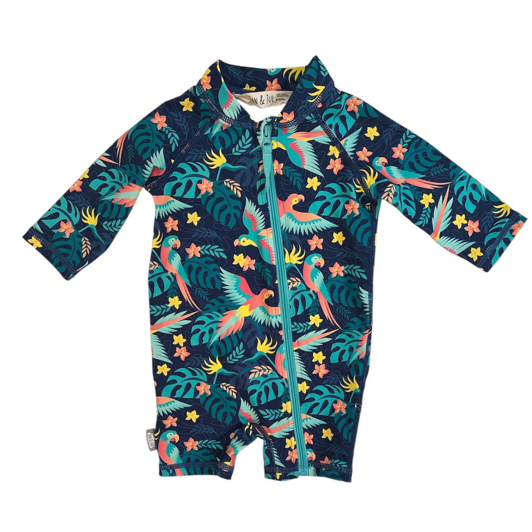Rash Guard Swimsuit, 6-12m // Jan & Jul