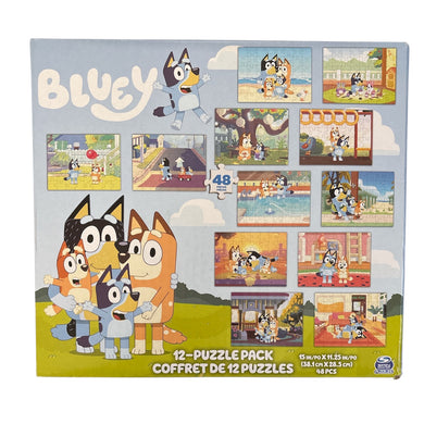 Bluey: 12-Puzzle Pack (48 pieces each)