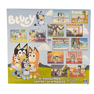 Bluey: 12-Puzzle Pack (48 pieces each)