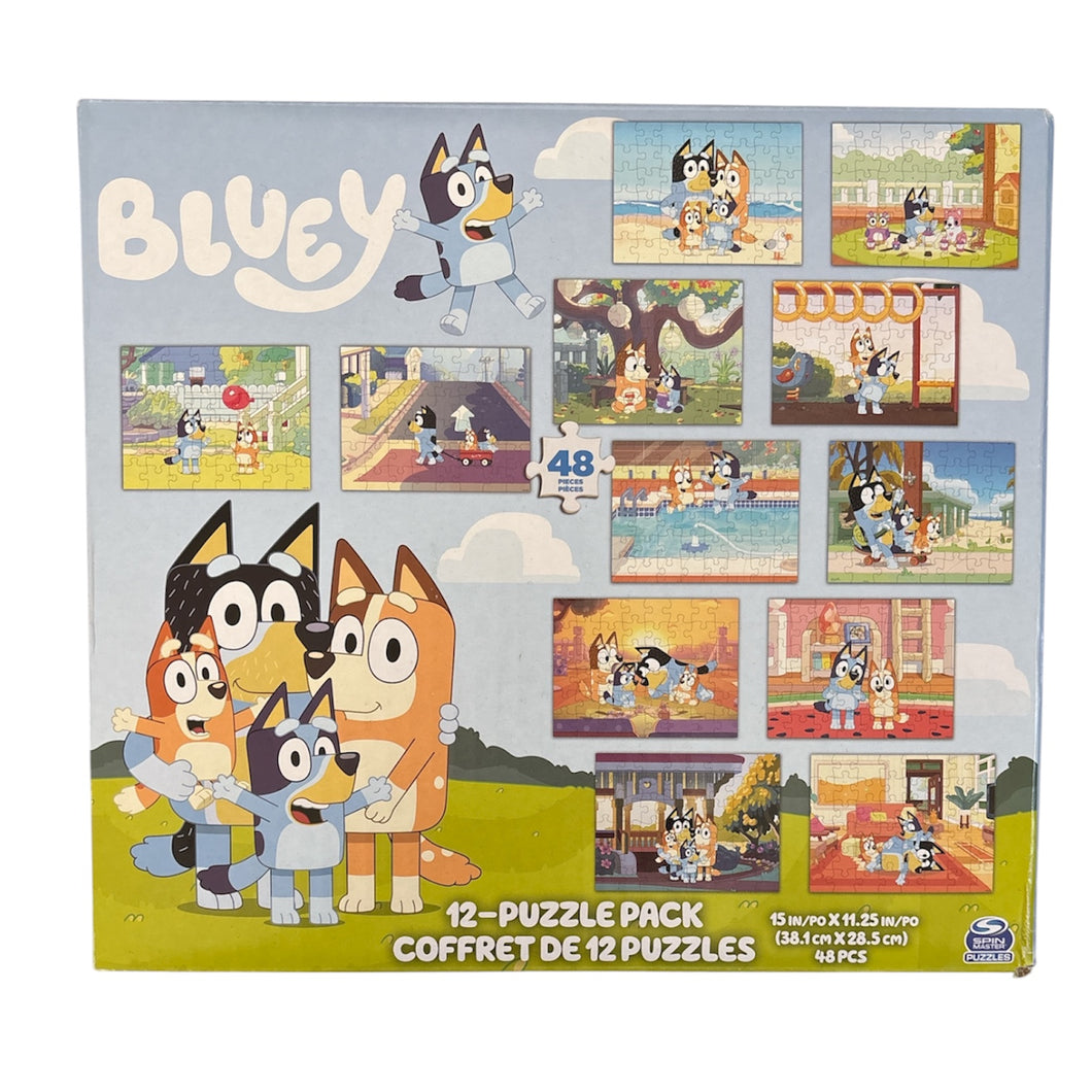 Bluey: 12-Puzzle Pack (48 pieces each)