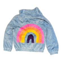 Load image into Gallery viewer, NEW Fluffy Rainbow Jacket, 14 years // Lola + the Boys