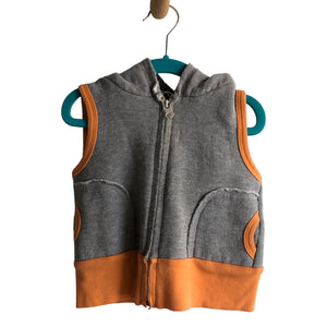 Organic Cotton Hoodie Vest, 12-18m // Mini Mioche