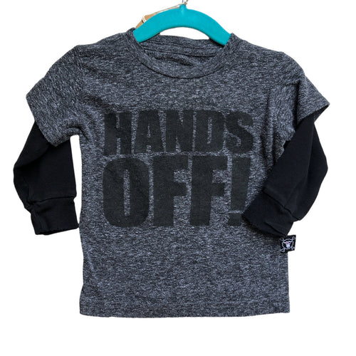 Hands Off! Tee, 6-12m // Nununu