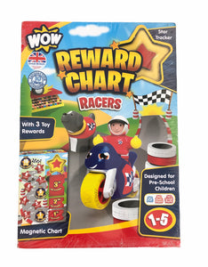 NEW Magnetic Reward Chart - Racers, 1-5 years // Wow