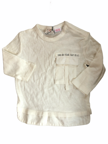 NEW Long Sleeve Tee, 3-6m // Zara