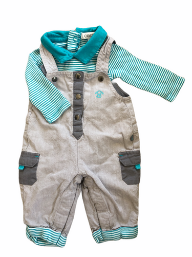 2-Piece Overall Set, newborn // Obaïbi