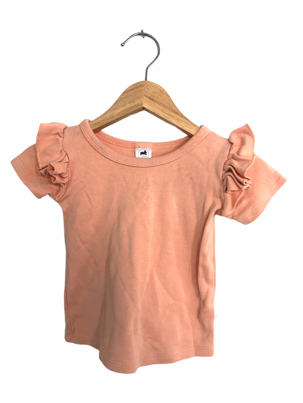 Peach Tee, 0-6 months // Little & Lively